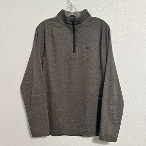 G/Fore Sweater Mens Medium Gray 1/4 Zip Performance Golf Pullover Long Sleeve